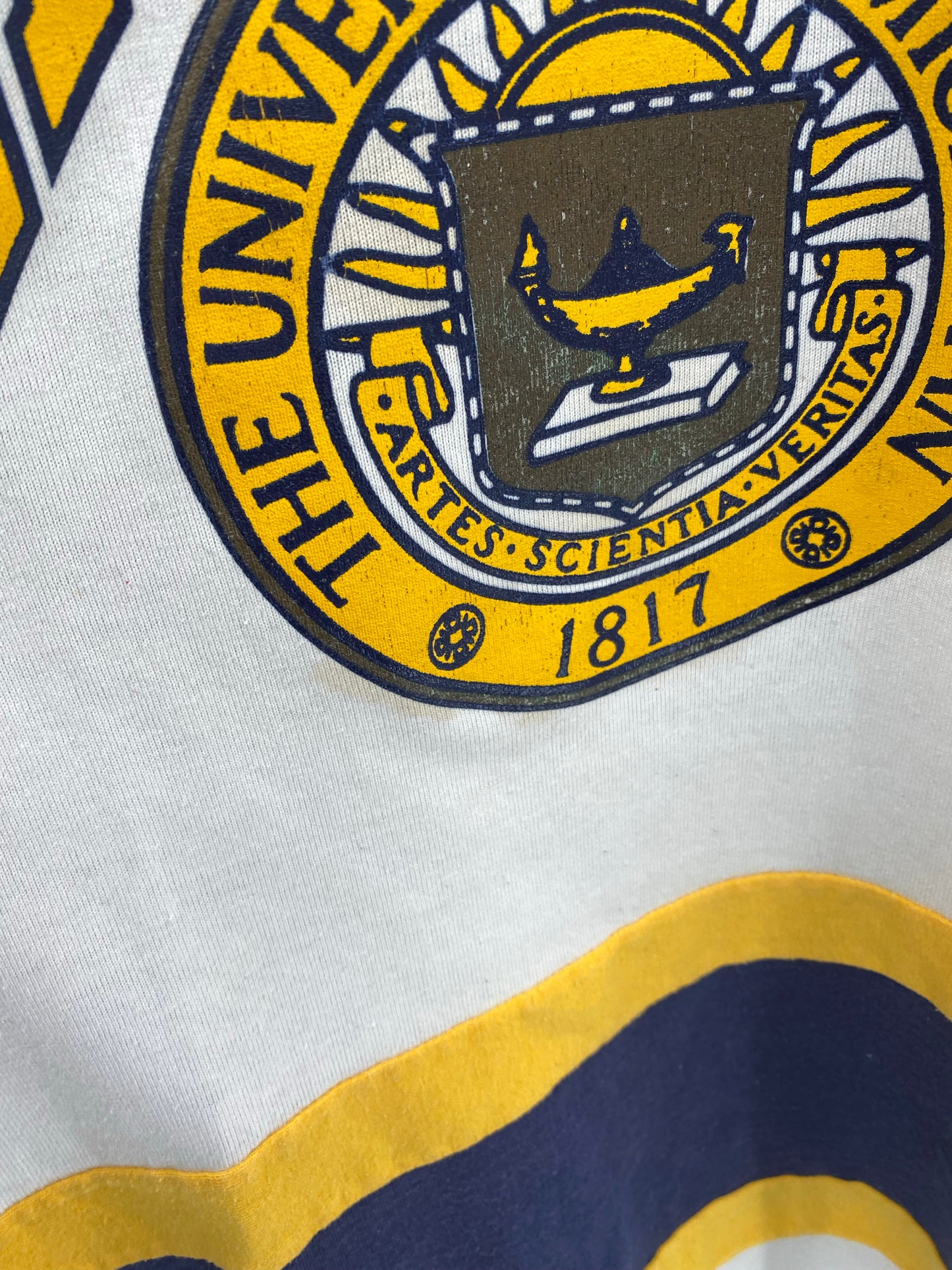 90’s THE UNIVERSITY OF MICHIGAN FOOTBALL Made in USA Size XL Vintage T-Shirts / K4883