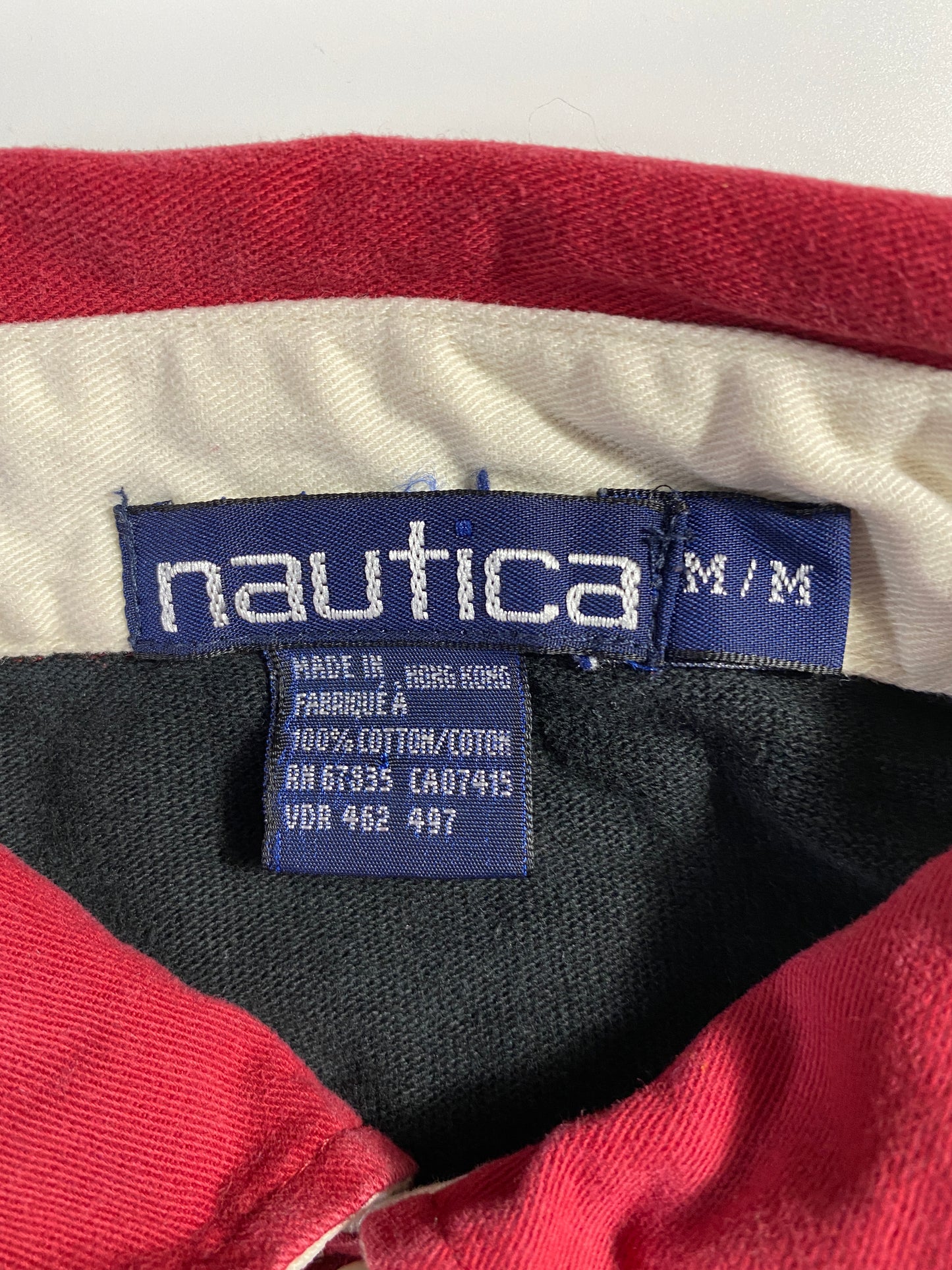 .90’s NAUTICA Size M Vintage Rugby-Shirt / A6202