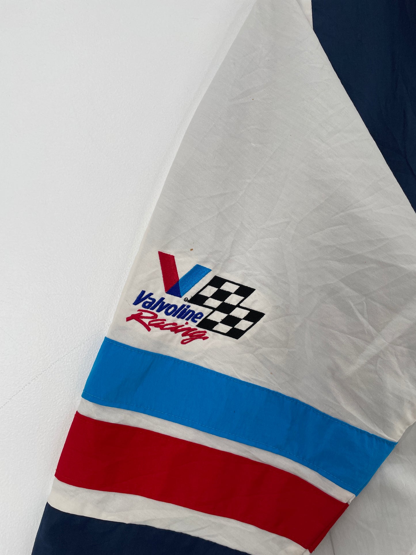 90's VALVOLINE RACING Made in USA Size L Vintage Racing Nylon Jacket / G5004N