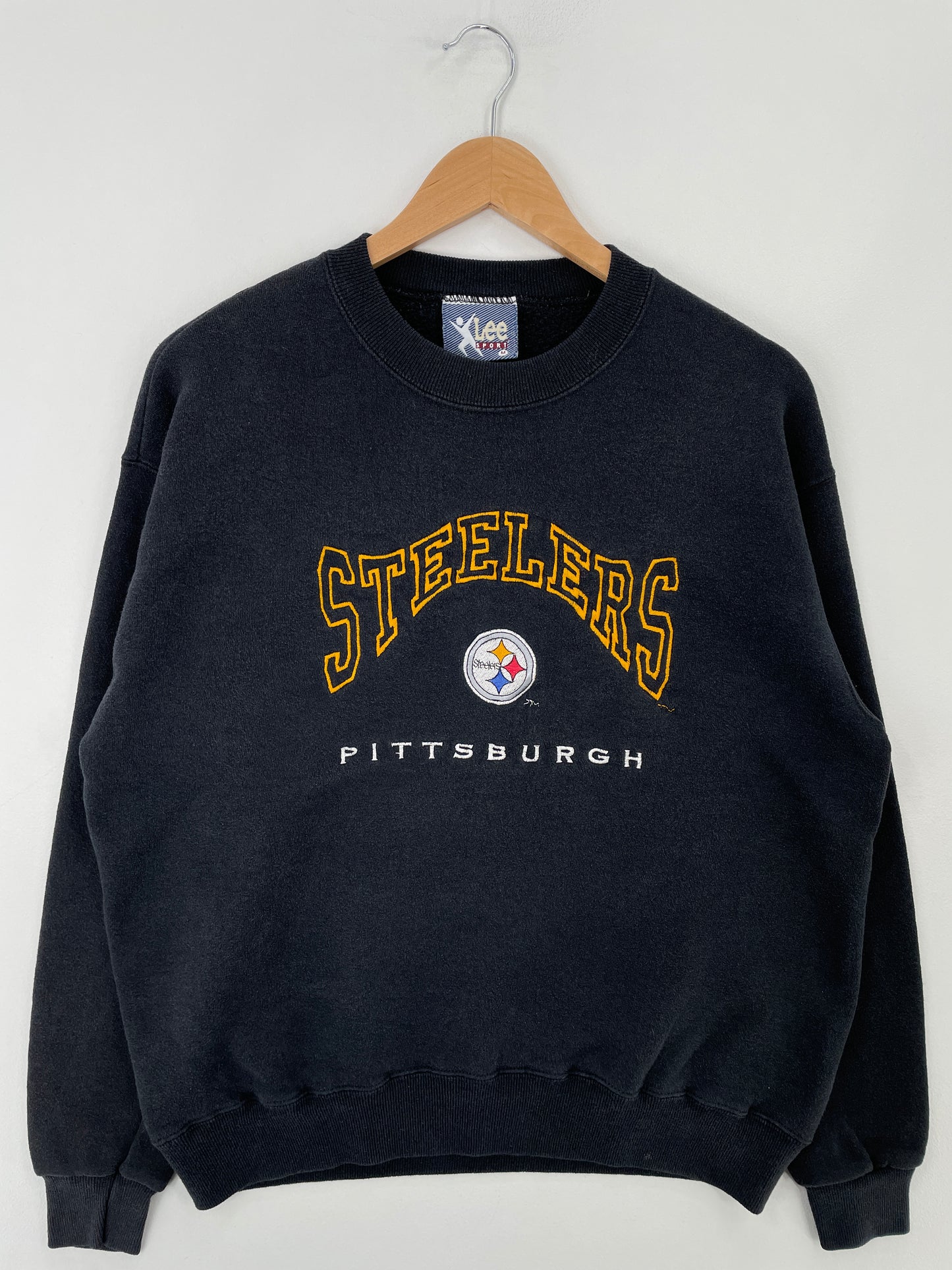 90’s PITTSBURGH STEELERS Made in USA Size M Vintage NFL Sweat-Shirt / E4221S