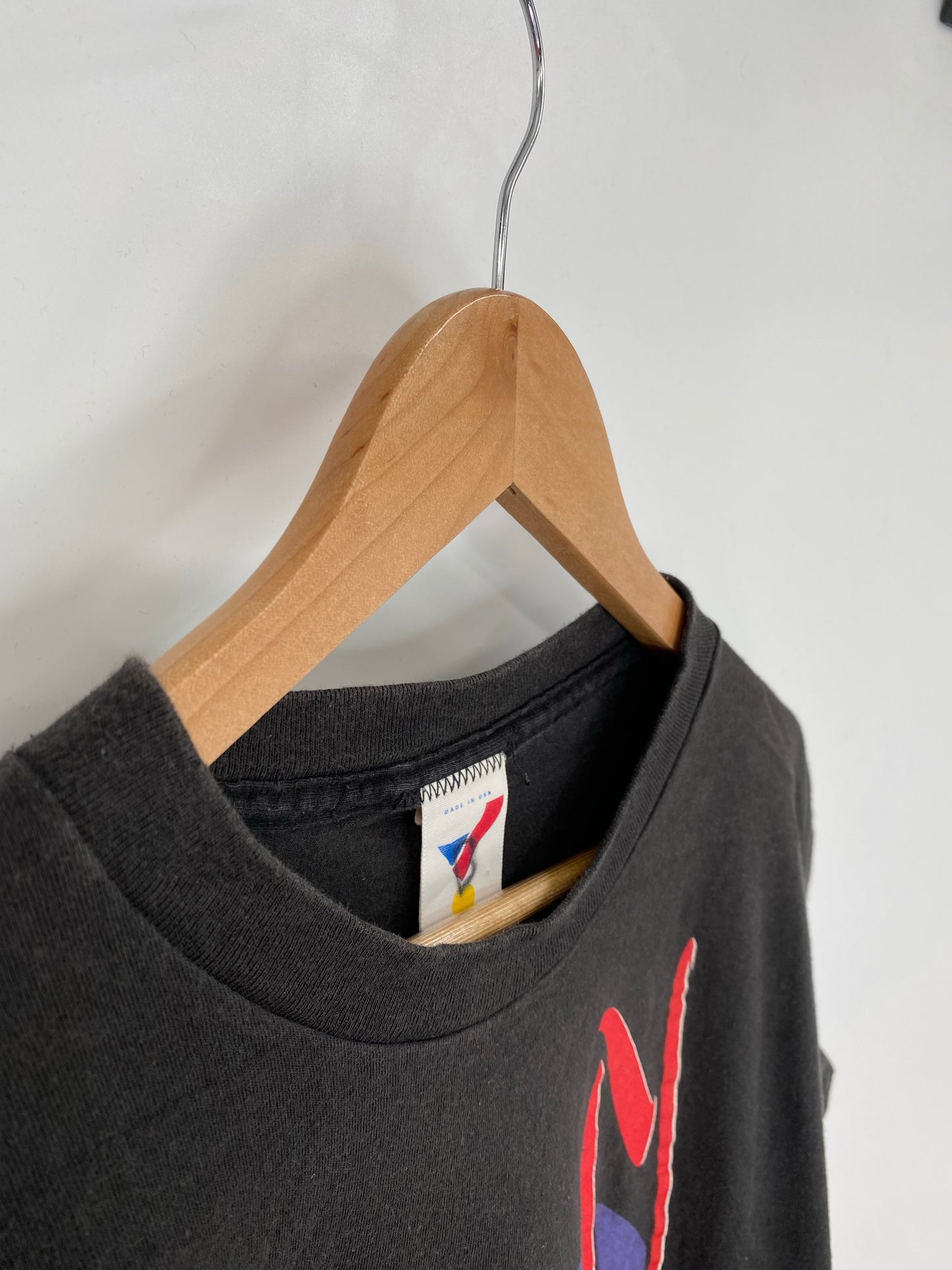 1993 LOONEY TUNES TAZ Made in USA Size L Vintage T-Shirts / K9294