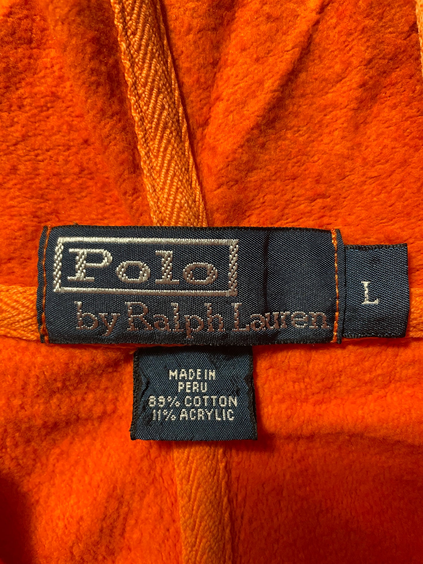 90’s POLO RALPH LAUREN Size L Vintage Hoodie Sweat-shirt / K7516