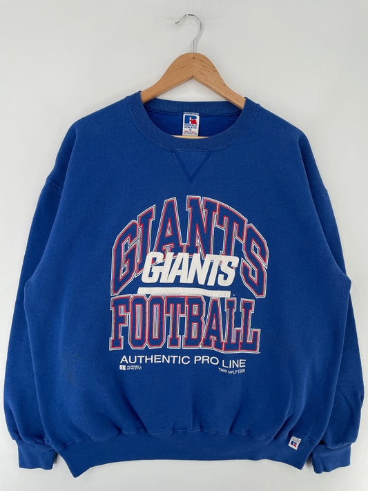 1993 RUSSELL x NEW YORK GIANTS Made in USA Size XL Vintage NFL Sweat-Shirt / E6062S