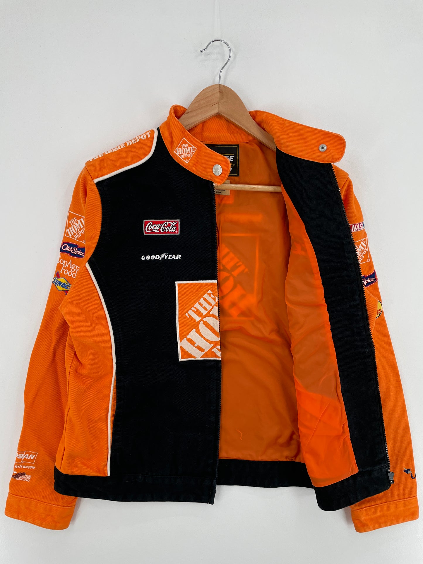 Vintage NASCAR x HOME DEPOT Size Ladies.L Racing Jacket / E859