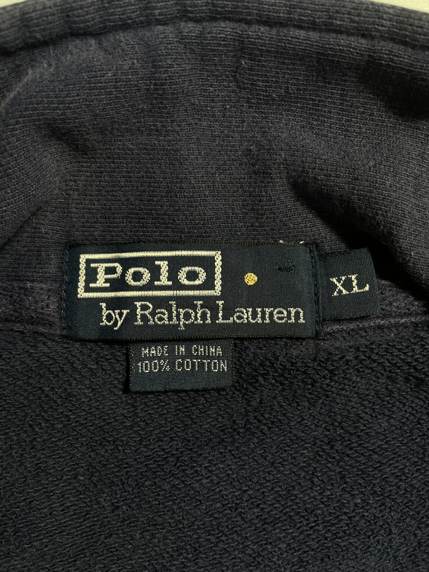 90’s POLO RALPH LAUREN Size XL Vintage Half Zip-up Sweat-shirt / A9292