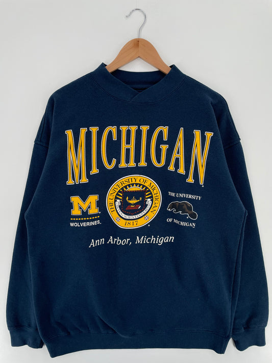 90’s UNIVERSITY OF MICHIGAN Size L College Sweat-Shirt / A2337