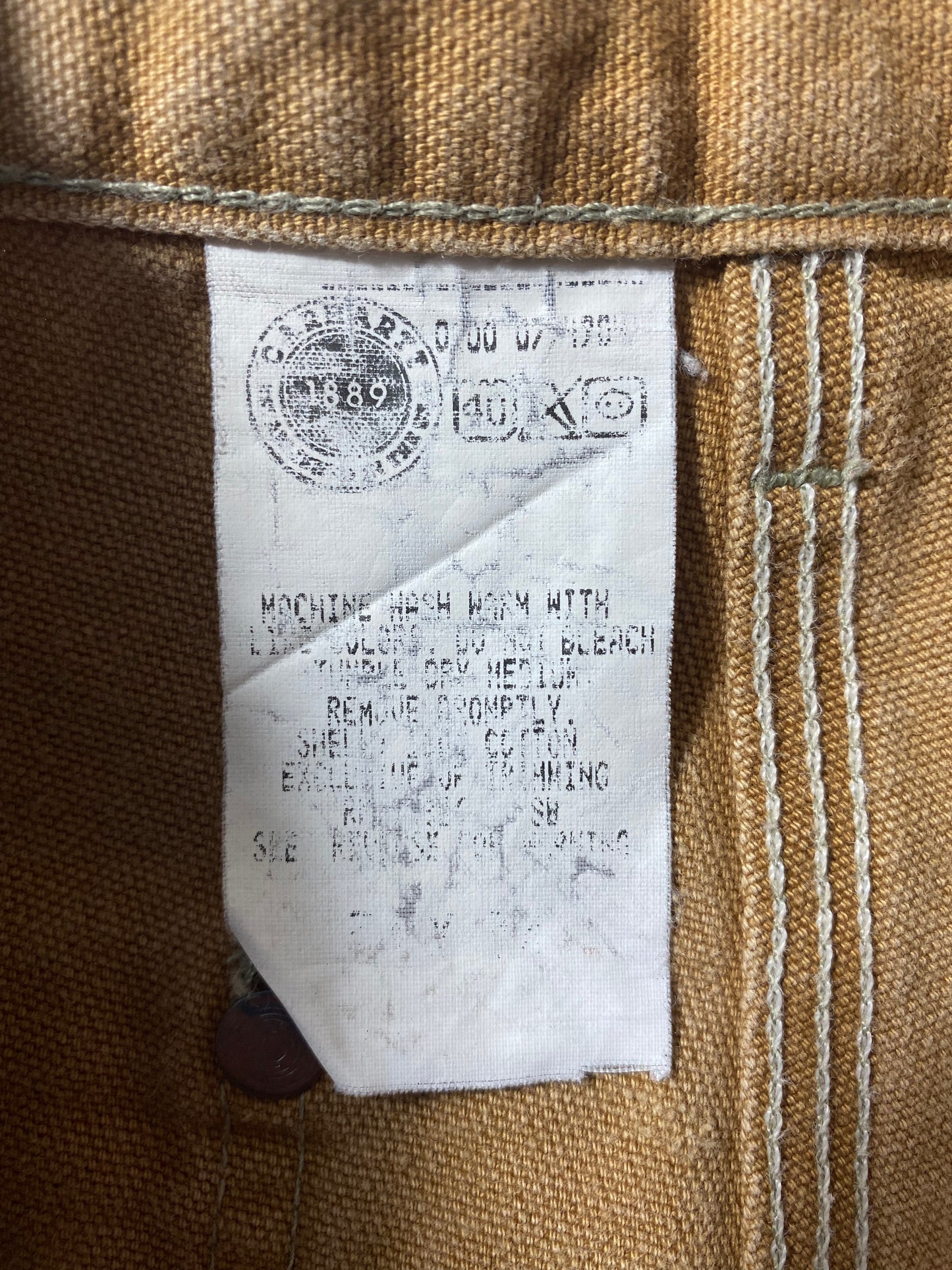 90’s CARHARTT Size W30xL31 Vintage Double Knee Duck Pants / K9985