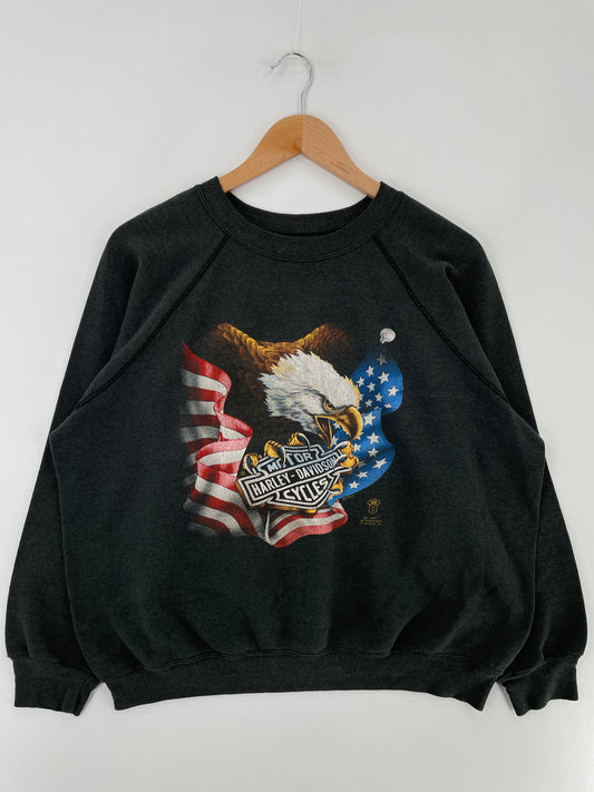 1987 HARLEY DAVIDSON Made in USA Size XL Vintage Sweat-Shirt / E5003S
