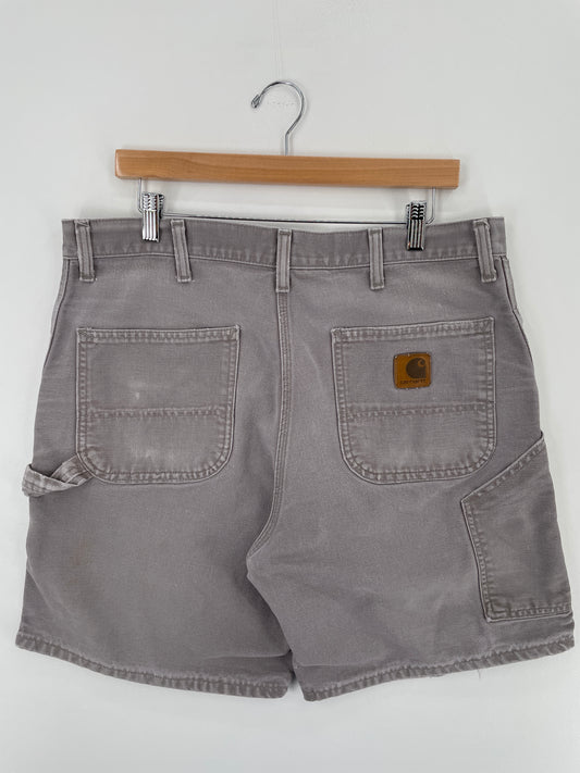 .Vintage CARHARTT Made in USA Size W37xL8 Duck Shorts / A3935