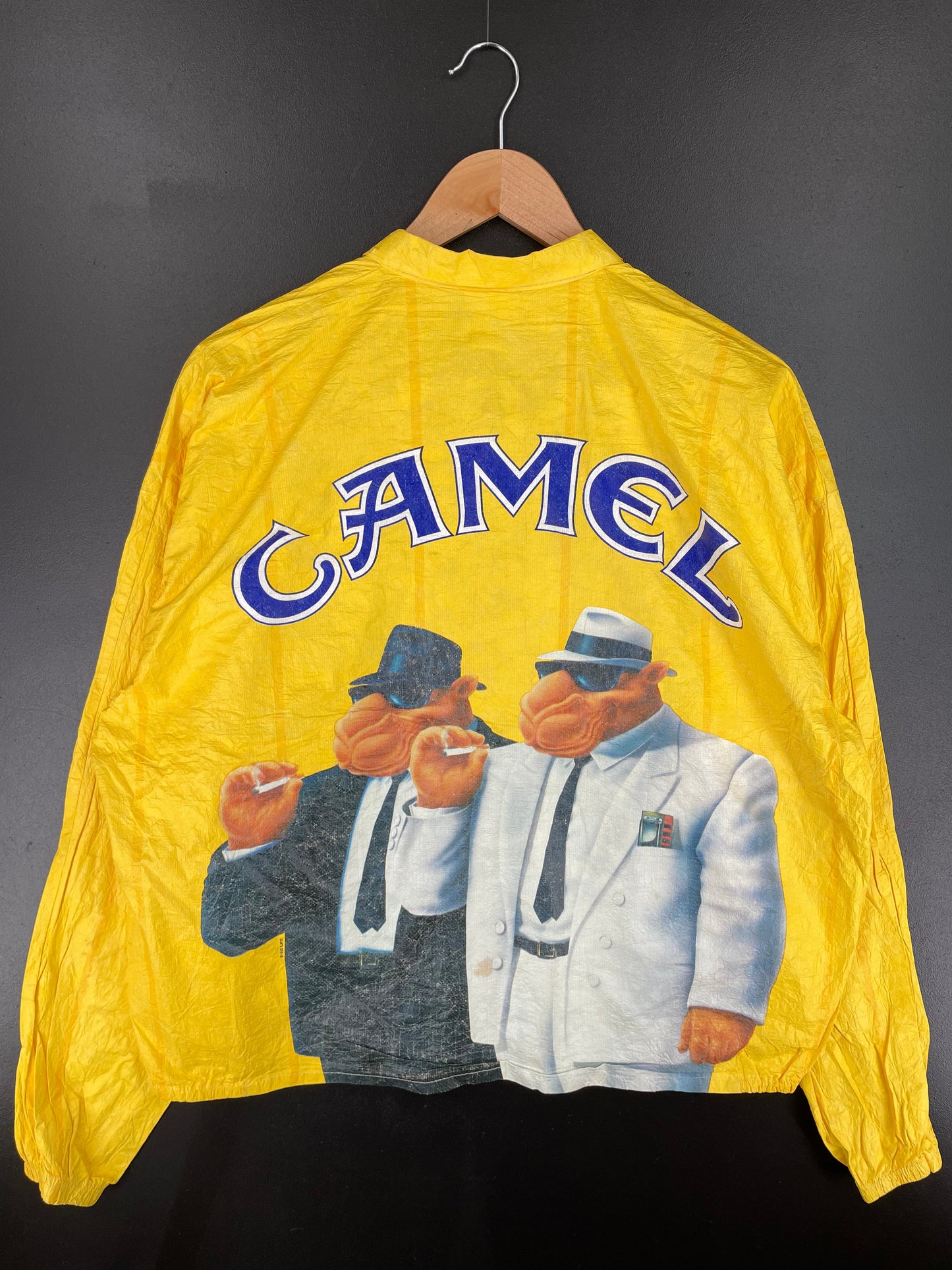 1992 CAMEL Size XL Vintage Paper Nylon Jacket / E1479N