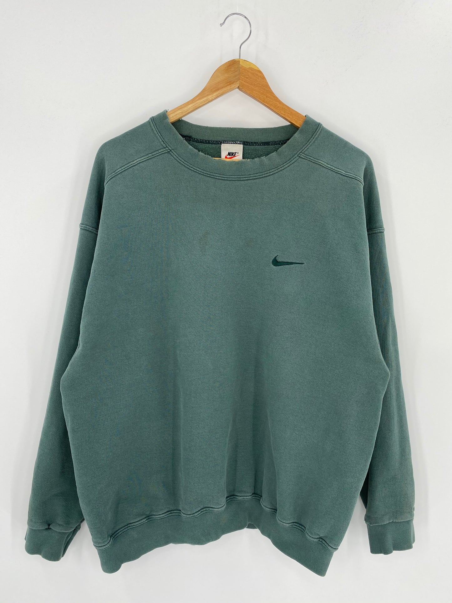 90’s NIKE Mini Swoosh Size XL Vintage Sweat-shirt / 7968
