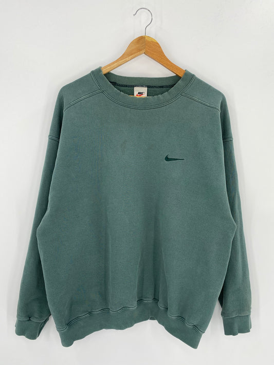 90’s NIKE Mini Swoosh Size XL Vintage Sweat-shirt / 7968