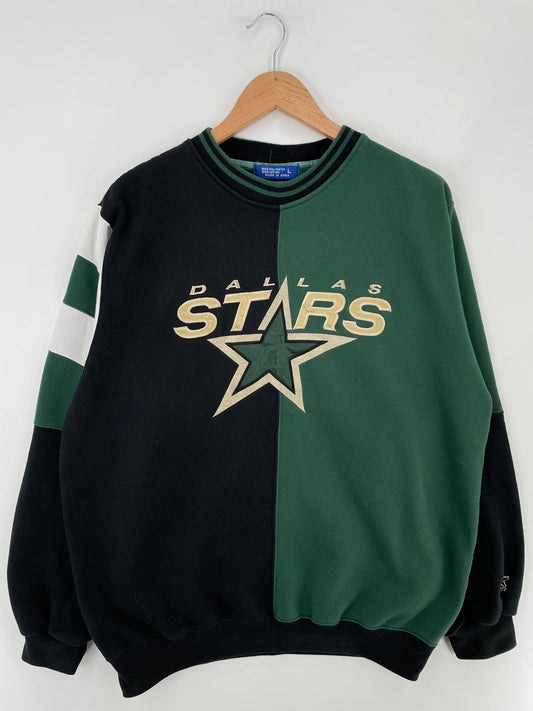 90’s STARER x DALLAS STARS Size L Vintage NHL Sweat-shirt / E4772S