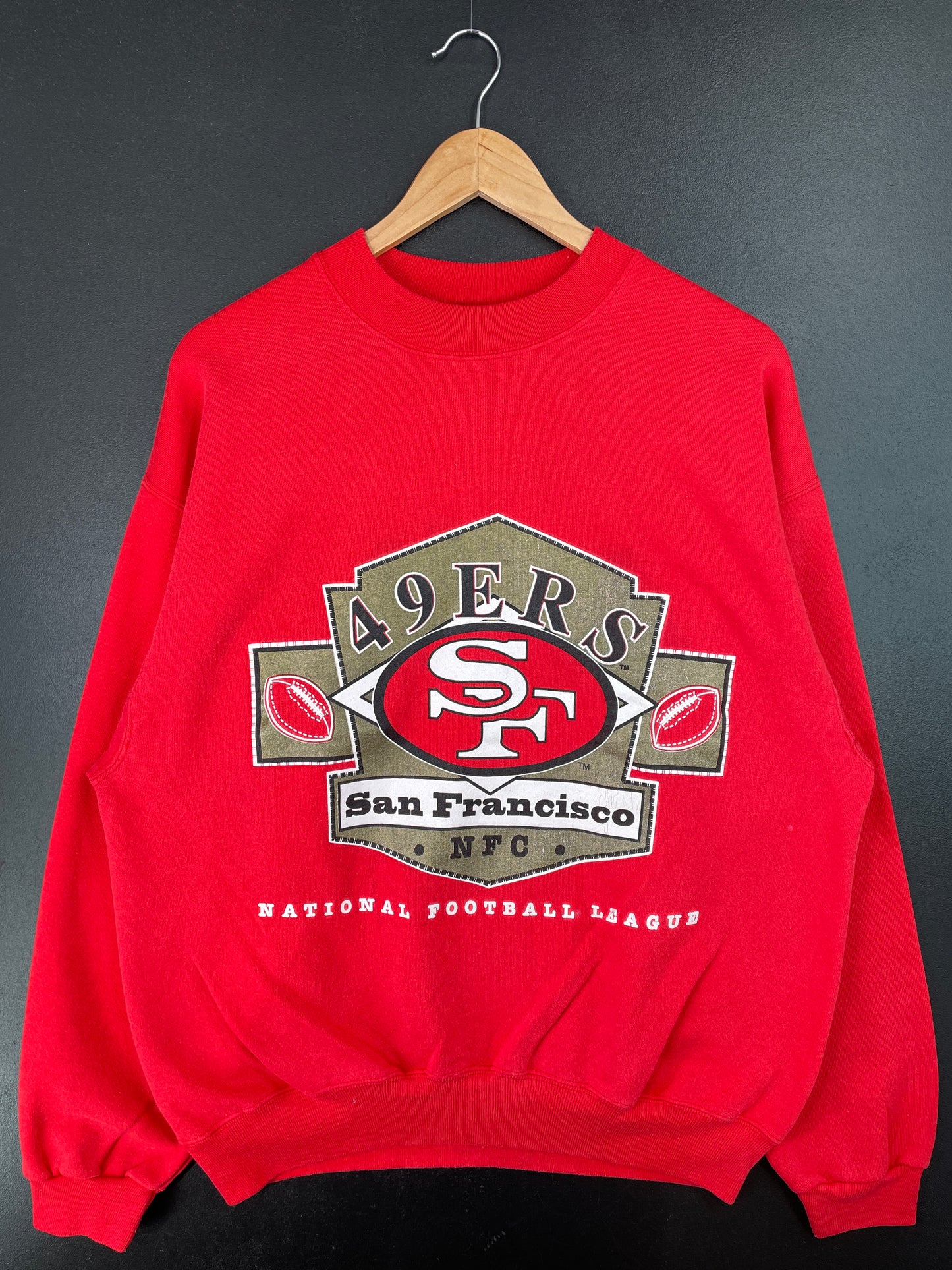 90’s SAN FRANCISCO 49ERS Made in USA Size XL Vintage NFL Sweat-Shirt / A8920