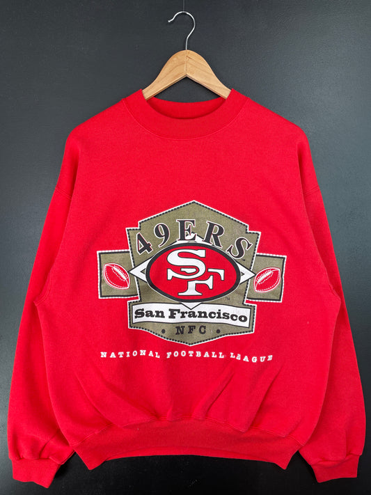90’s SAN FRANCISCO 49ERS Made in USA Size XL Vintage NFL Sweat-Shirt / A8920
