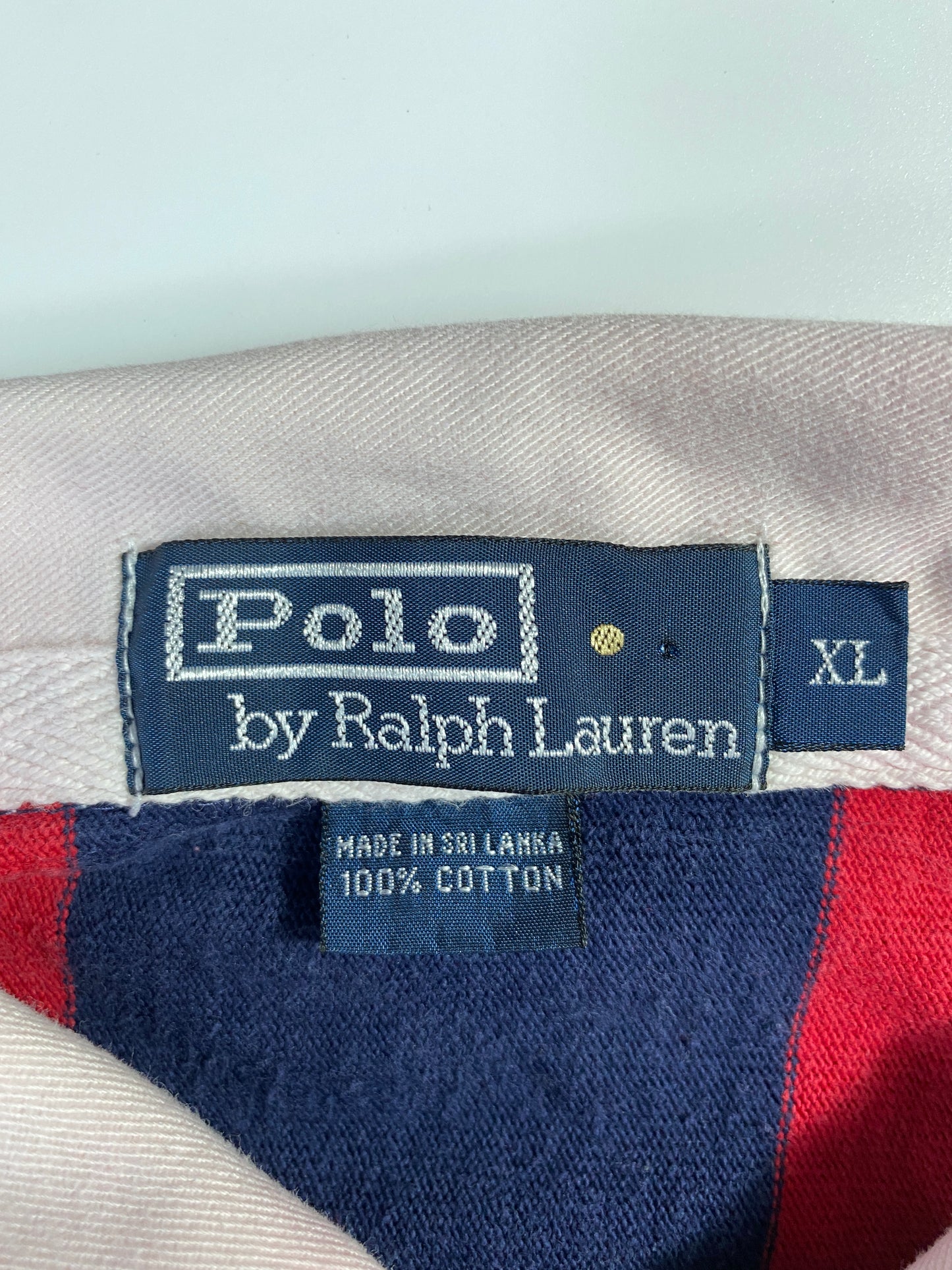 90’s POLO RALPH LAUREN Size XL Vintage Rugby-Shirt / A6201