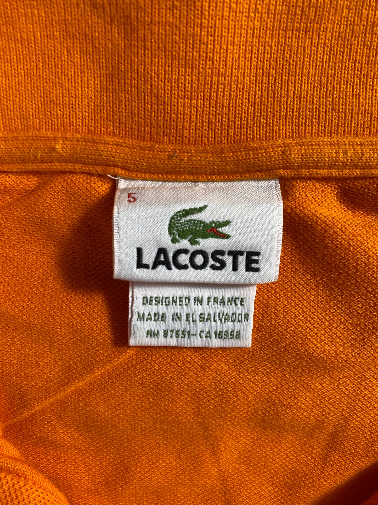 00‘ LACOSTE Size L Vintage Polo Shirt / A4362