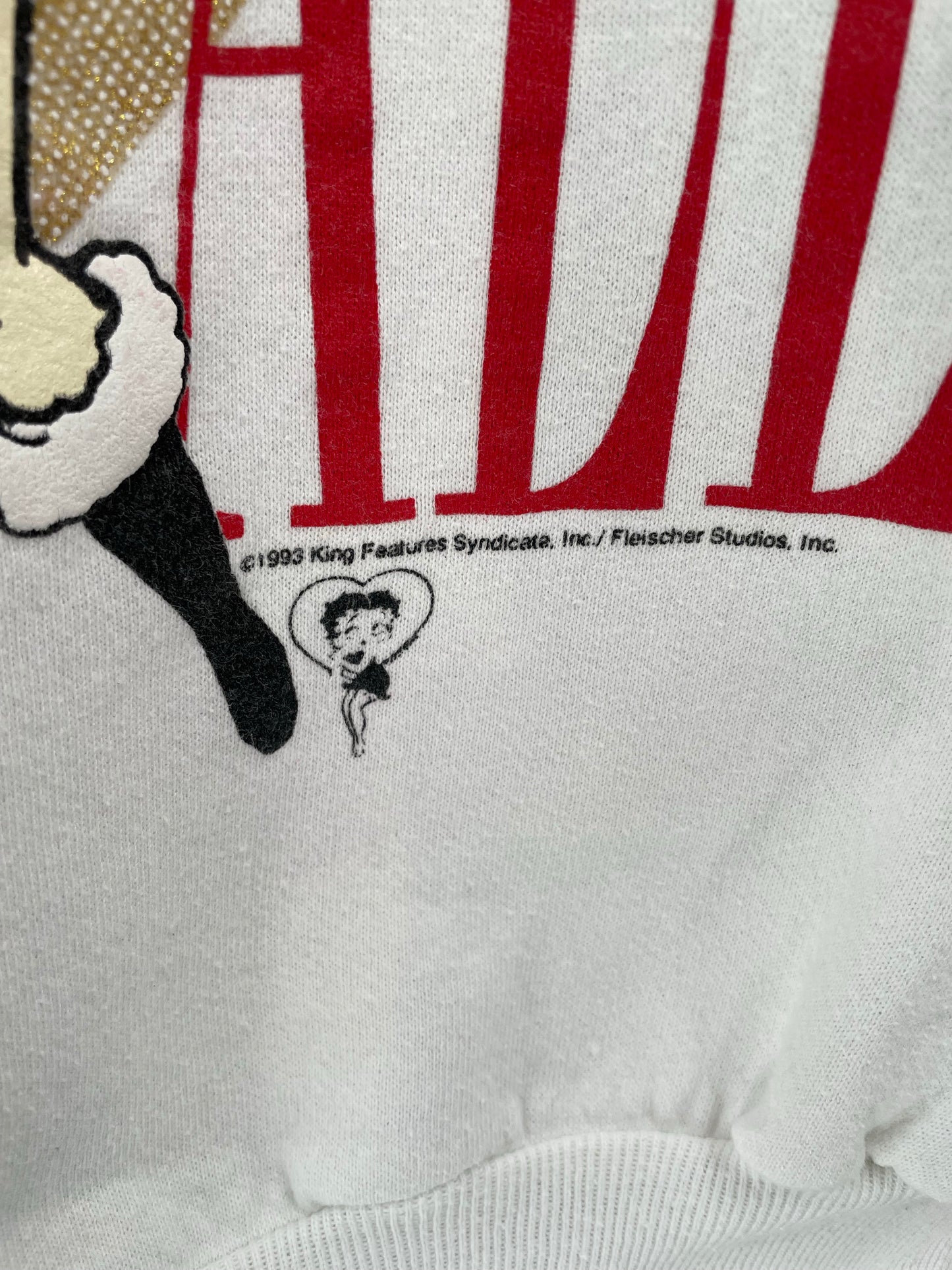 1993 BETTY BOOP Size XL Vintage Sweat-shirt / K5838