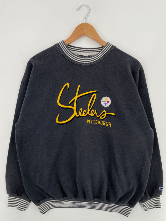 90’s PITTSBURGH STEELERS Size XL NFL Sweat-Shirt / E1086