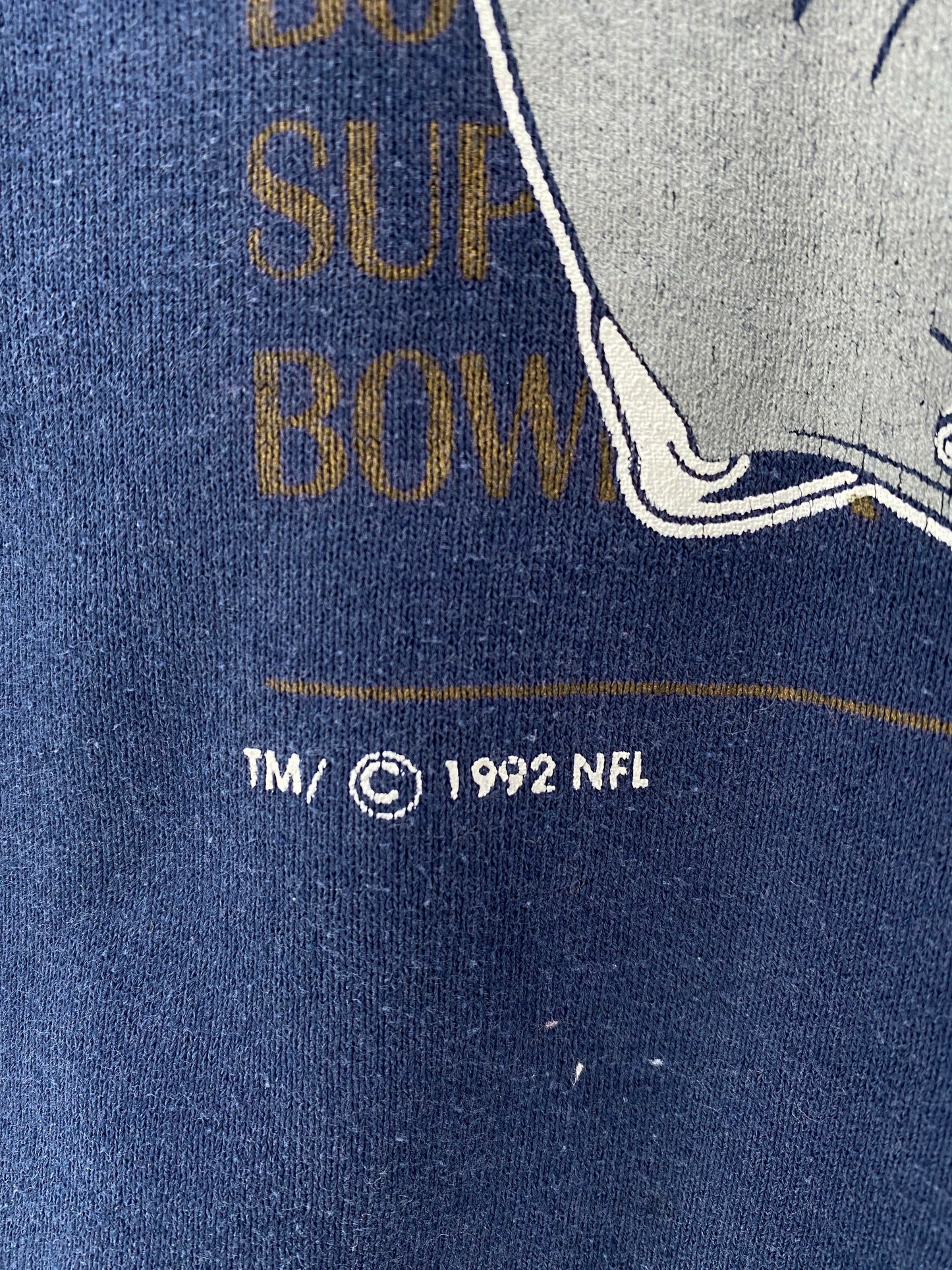 1992 DALLAS COWBOYS Made in USA Size XL Vintage NFL Sweat-Shirt / K6263