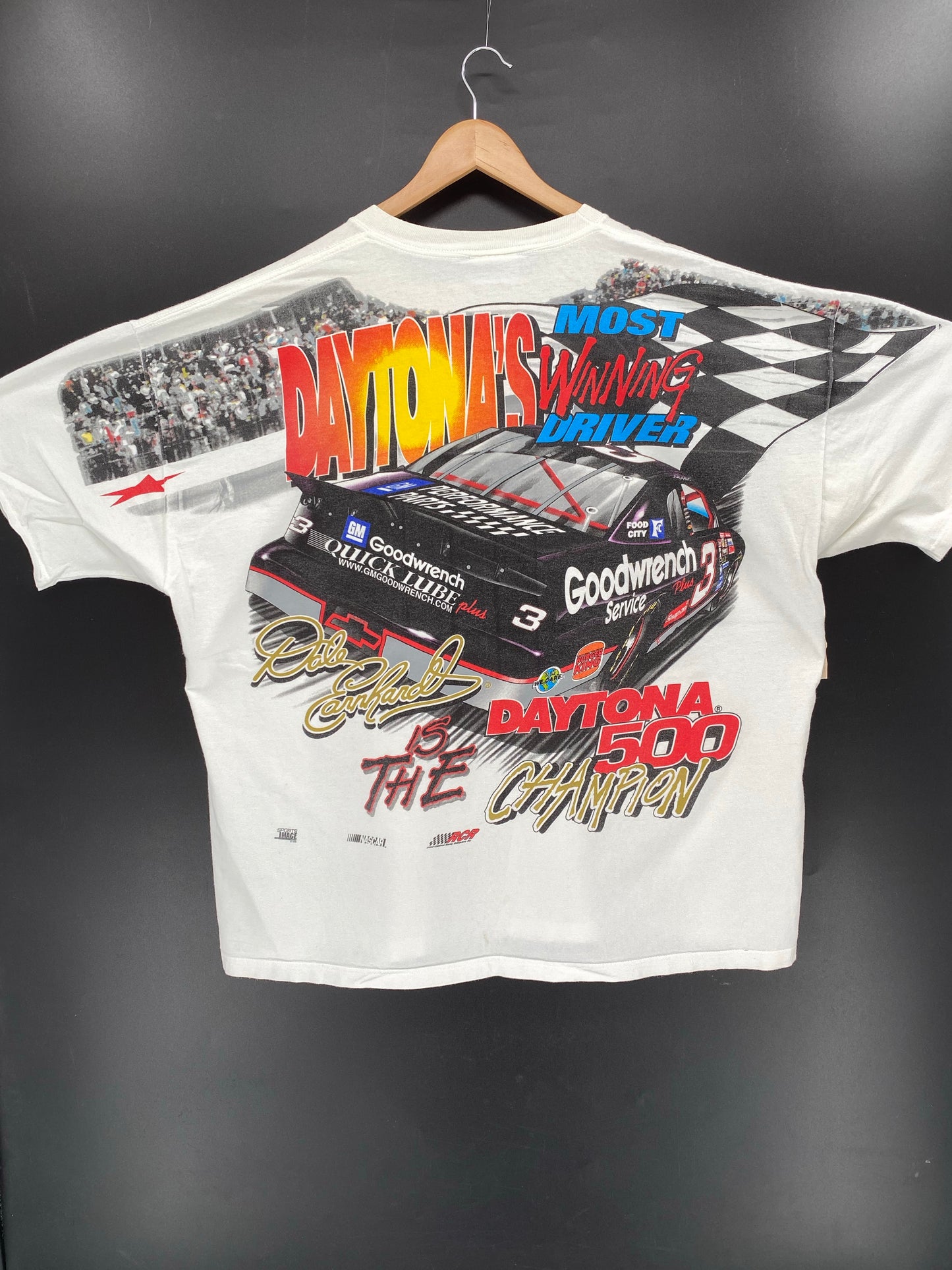 Vintage NASCAR DALE EARNHARDT Size XXL Racing T-Shirt / K6217