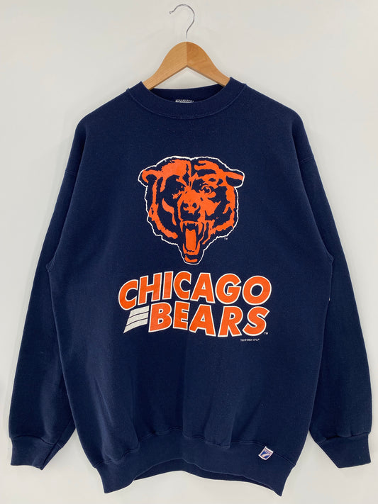 1993' CHICAGO BEARS Made in USA Size XL Vintage NFL Sweat shirt / K5707