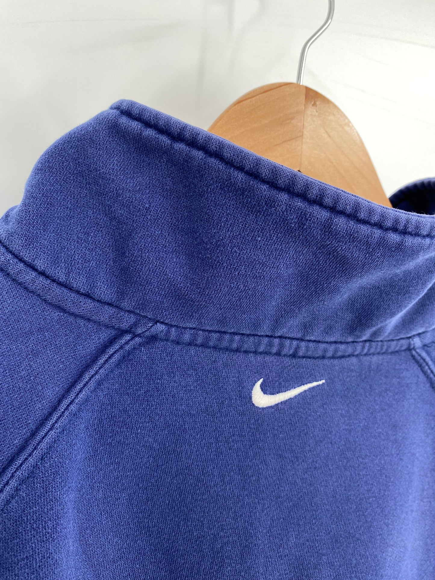 00’ NIKE ST. LOUIS BLUES Size XL Vintage NHL Half Zip-up Sweat-shirt / K6210