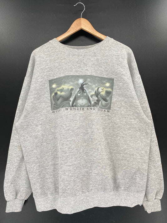 00’ DISNEY WINNIE THE POOH x TIGGER Size XL Vintage Sweat-Shirt /k5435