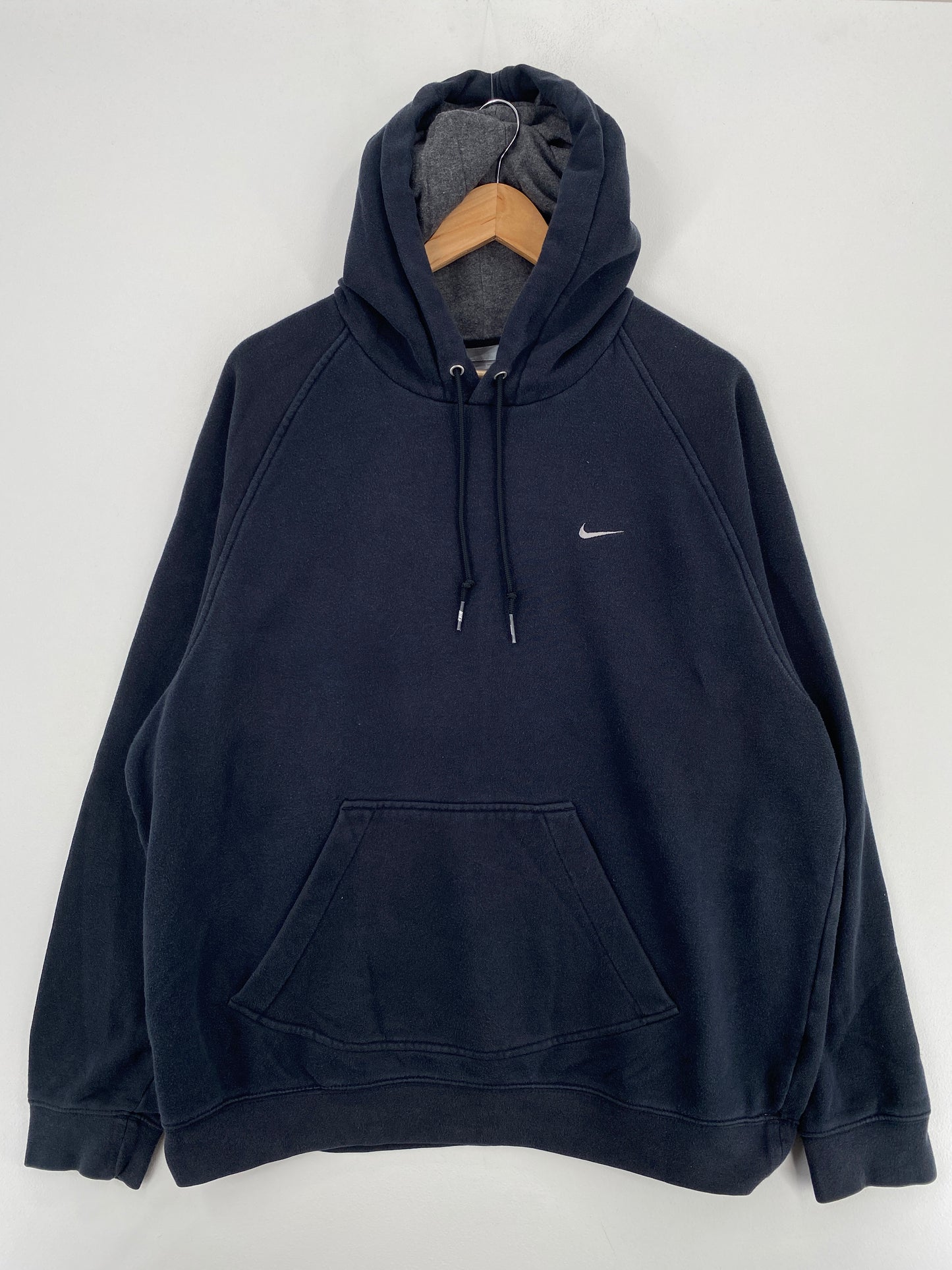 00' NIKE MINI SWOOSH Size L Vintage Hoodie Sweat-Shirt / A5422