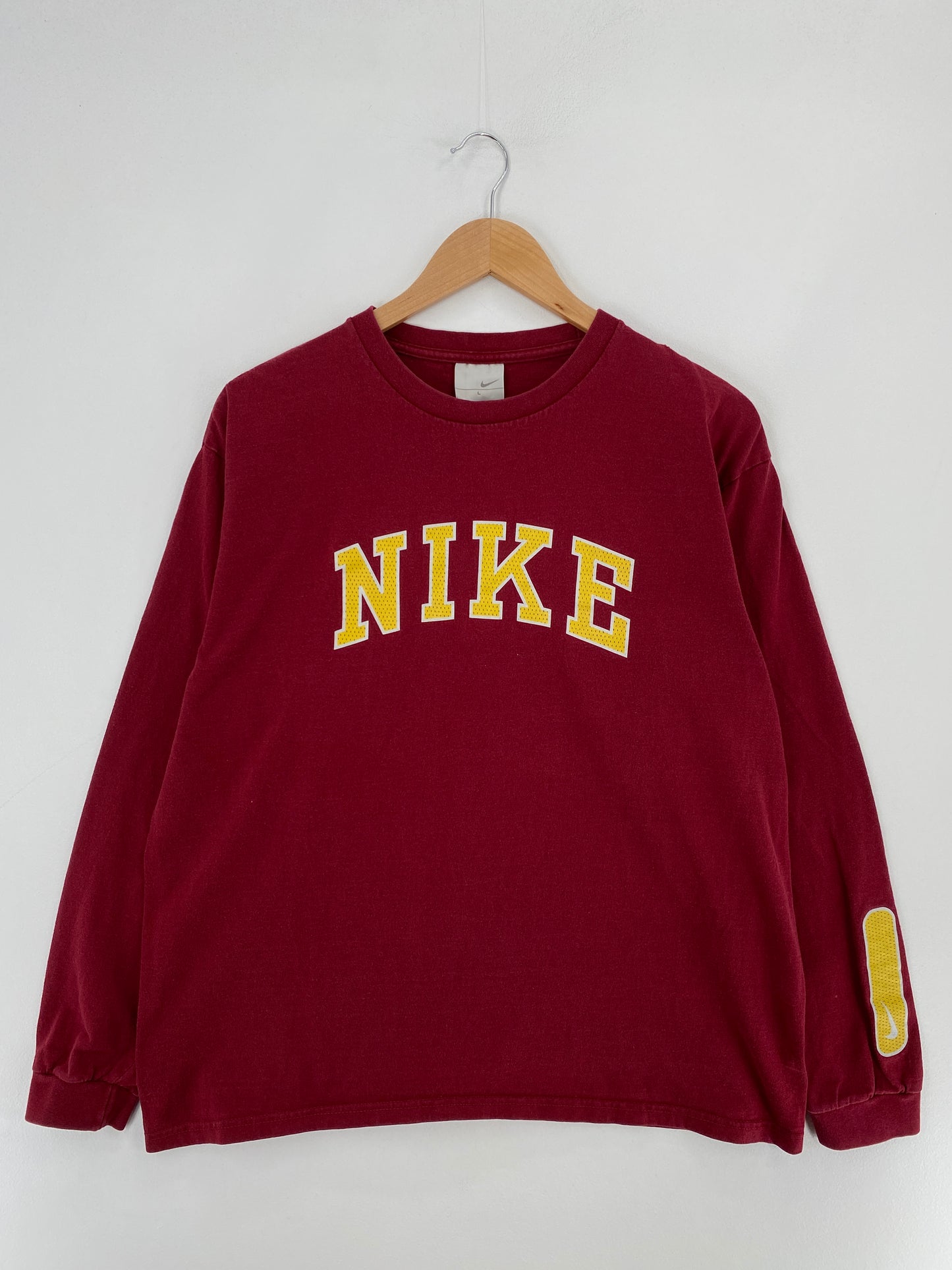 00' NIKE Size L Vintage Long Sleeve T-Shirts / E4857T