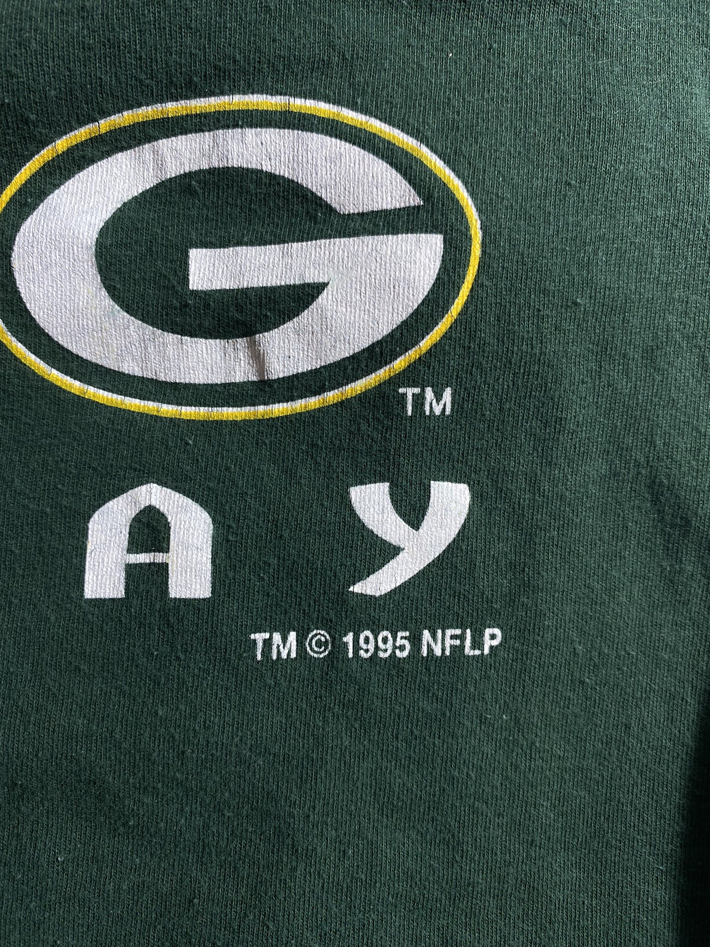 1995' GREEN BAY PACKERS Made in USA Size XXL Vintage NFLP T-shirt / K4923