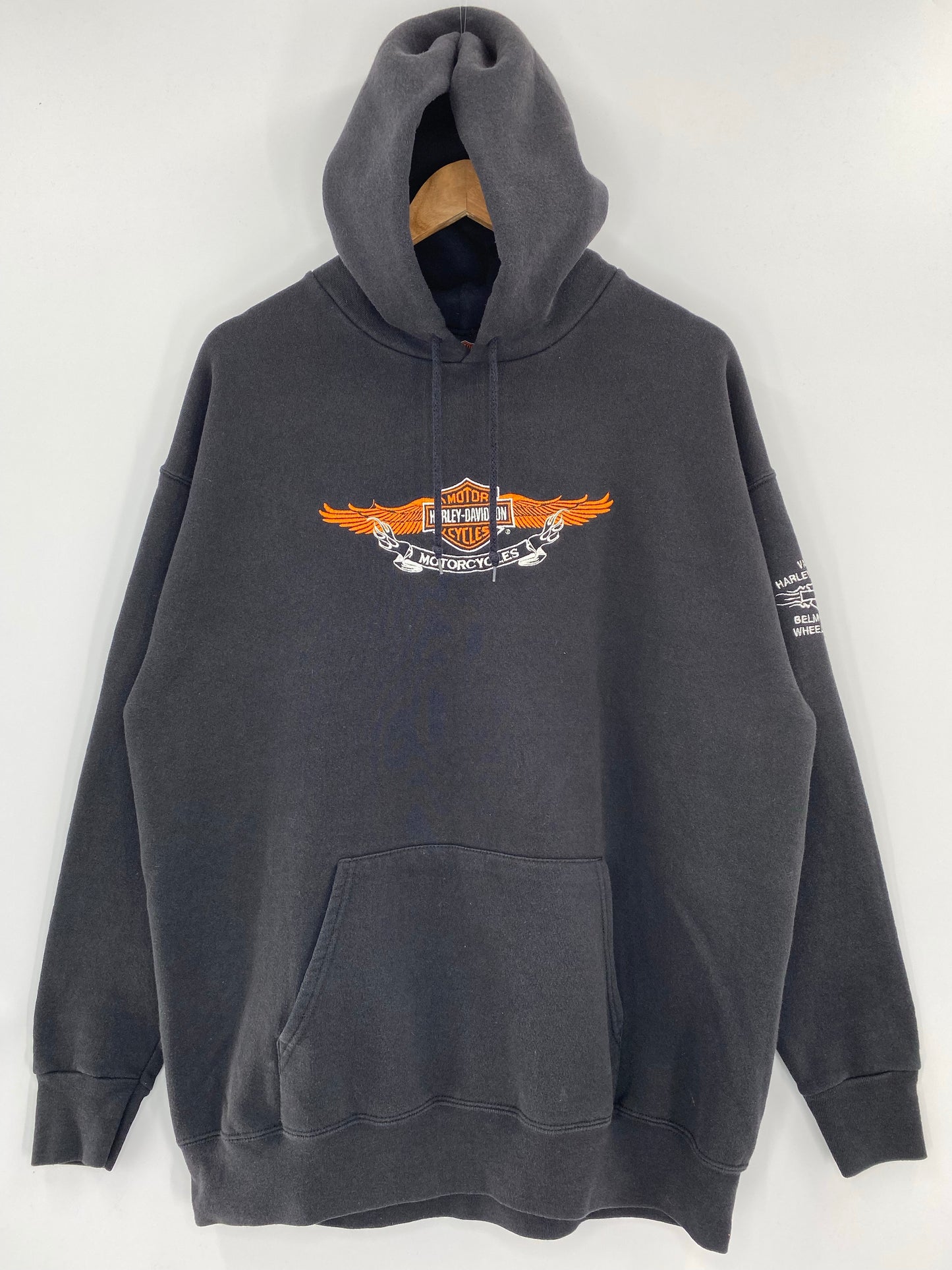 00’ HARLEY DAVIDSON Size No Tag (Approx.XL) Vintage Hoodie Sweat-Shirt / K4319