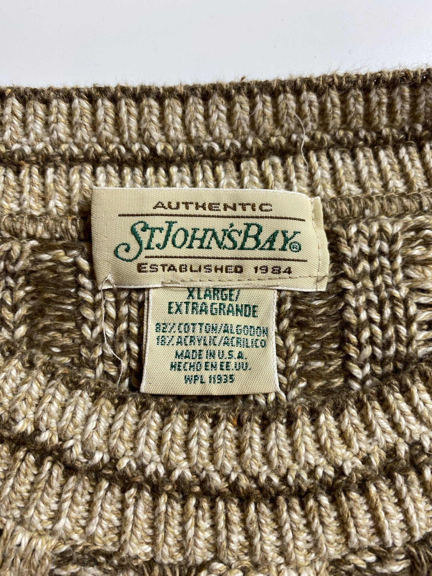 Vintage 3D COOGI- Style Made in USA Size XL Knit Sweater / A8943