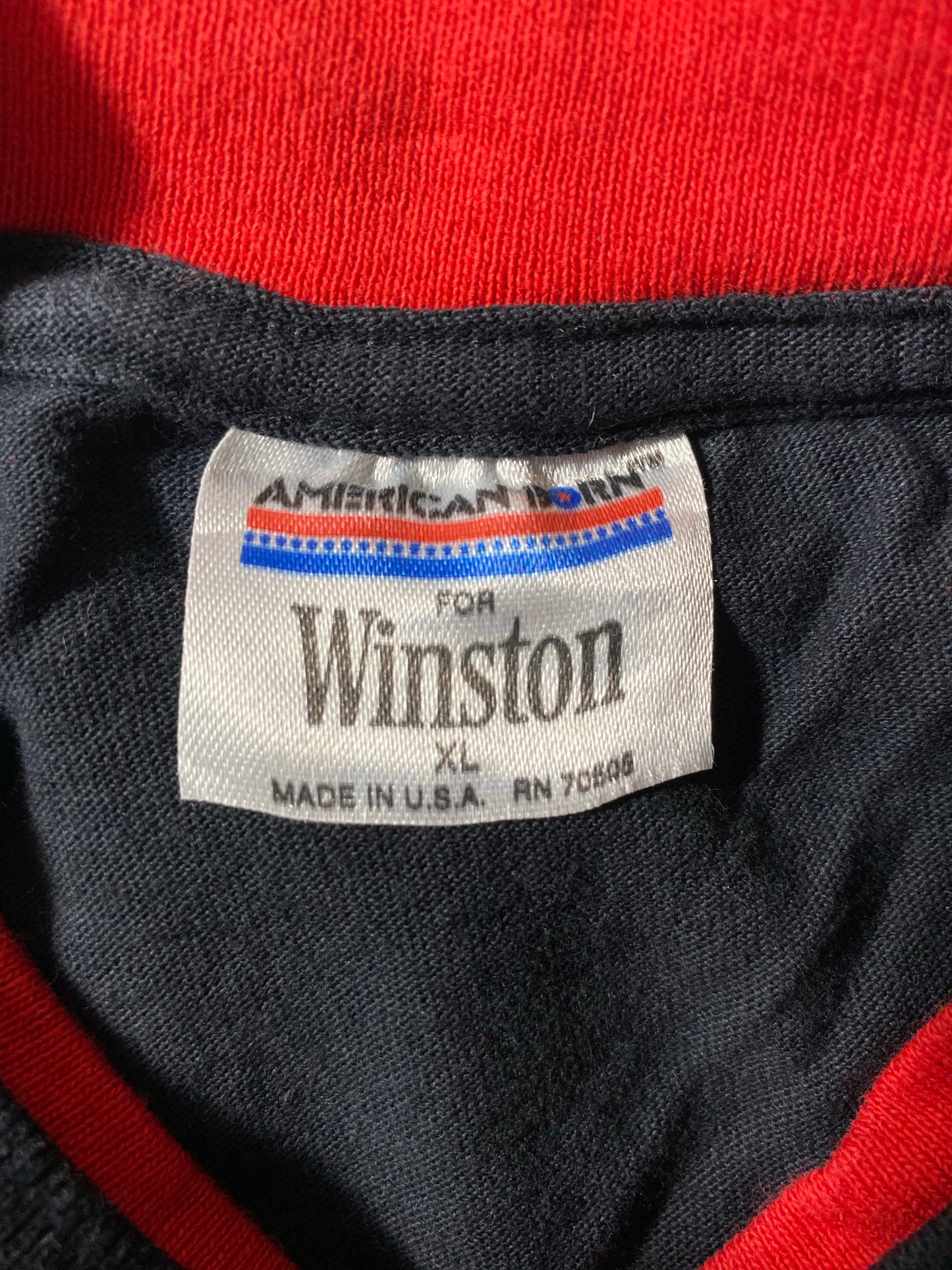 1992 WINSTON RACING Made in USA Size XL Racing T-Shirt / K9610