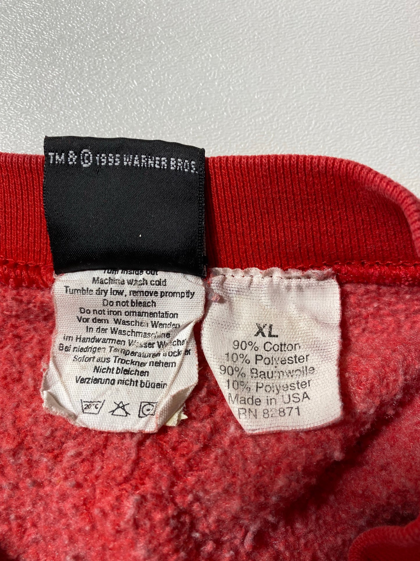 1995 LOONEY TUNES Made in USA Size XL Vintage Sweat-shirt / K7416