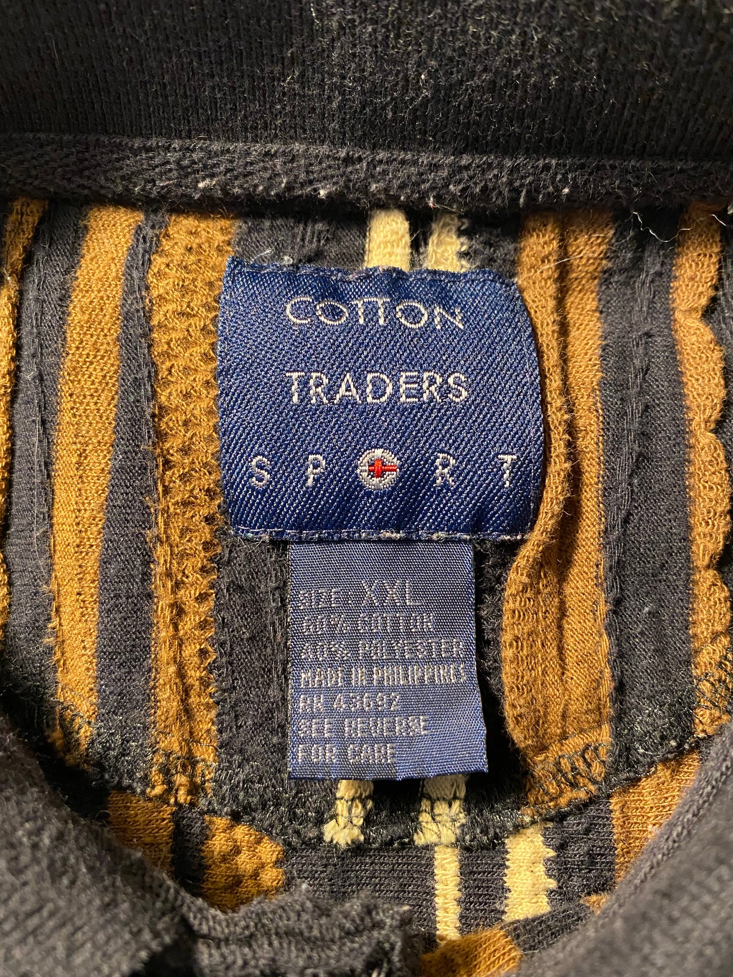 Vintage 3D COOGI- Style Size XXL Knit Polo-Shirts / K6941