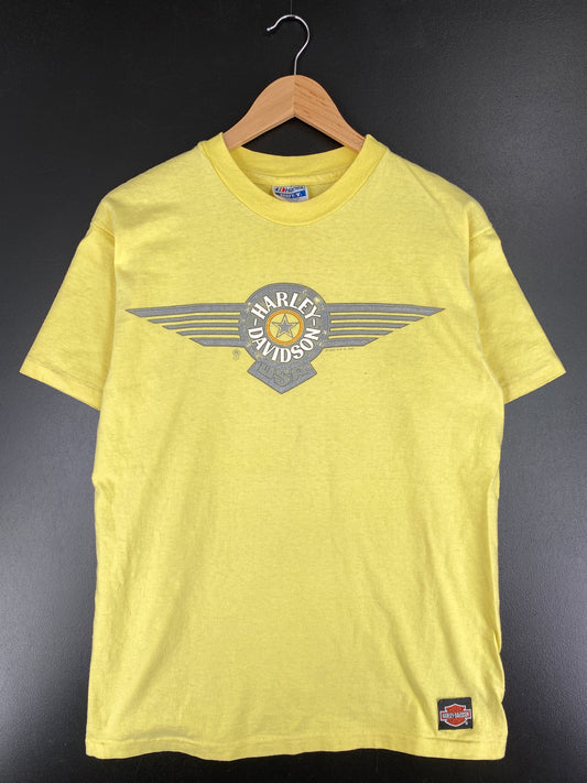 1989 HARLEY DAVIDSON Made in USA Size L Vintage T-Shirt / A5552