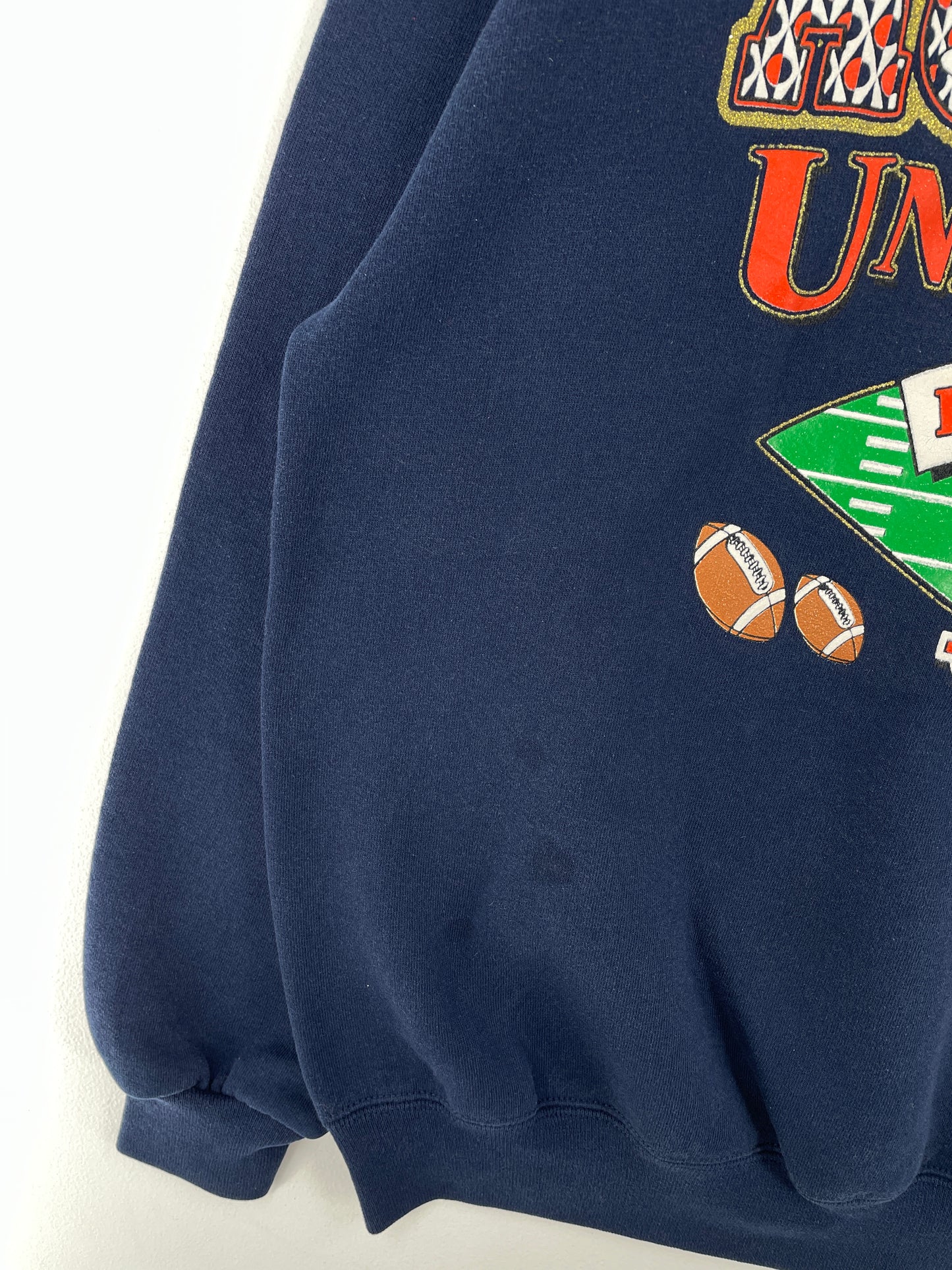 90's AUBURN UNIVERSITY TIGERS Made in USA Size XL Vintage College Sweat-Shirt / A9122