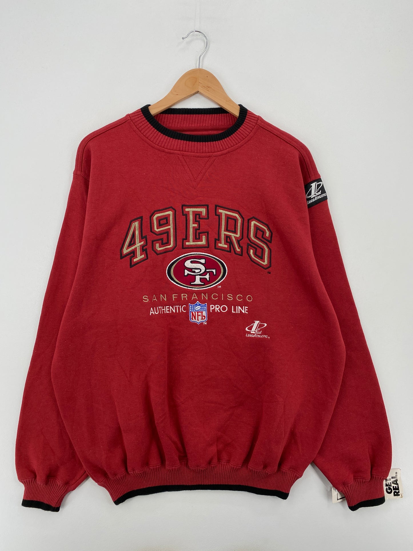 00’ DEADSTOCK SAN FRANCISCO 49ERS Size L Vintage NFL Sweat-Shirt / A6964