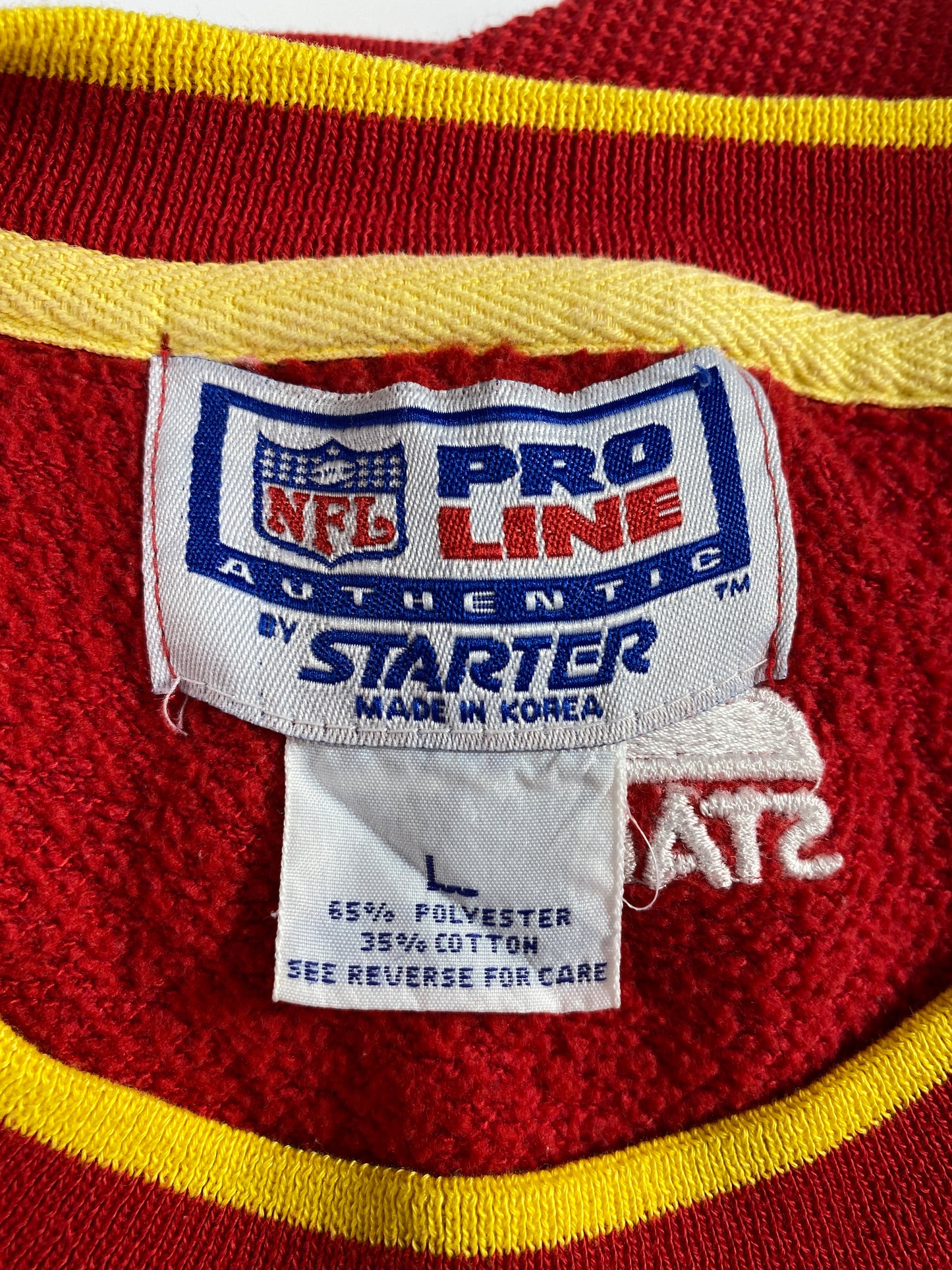 90’s STARTER x KANSAS CITY CHIEFS Size L Vintage NFL Sweat-Shirt / A4547