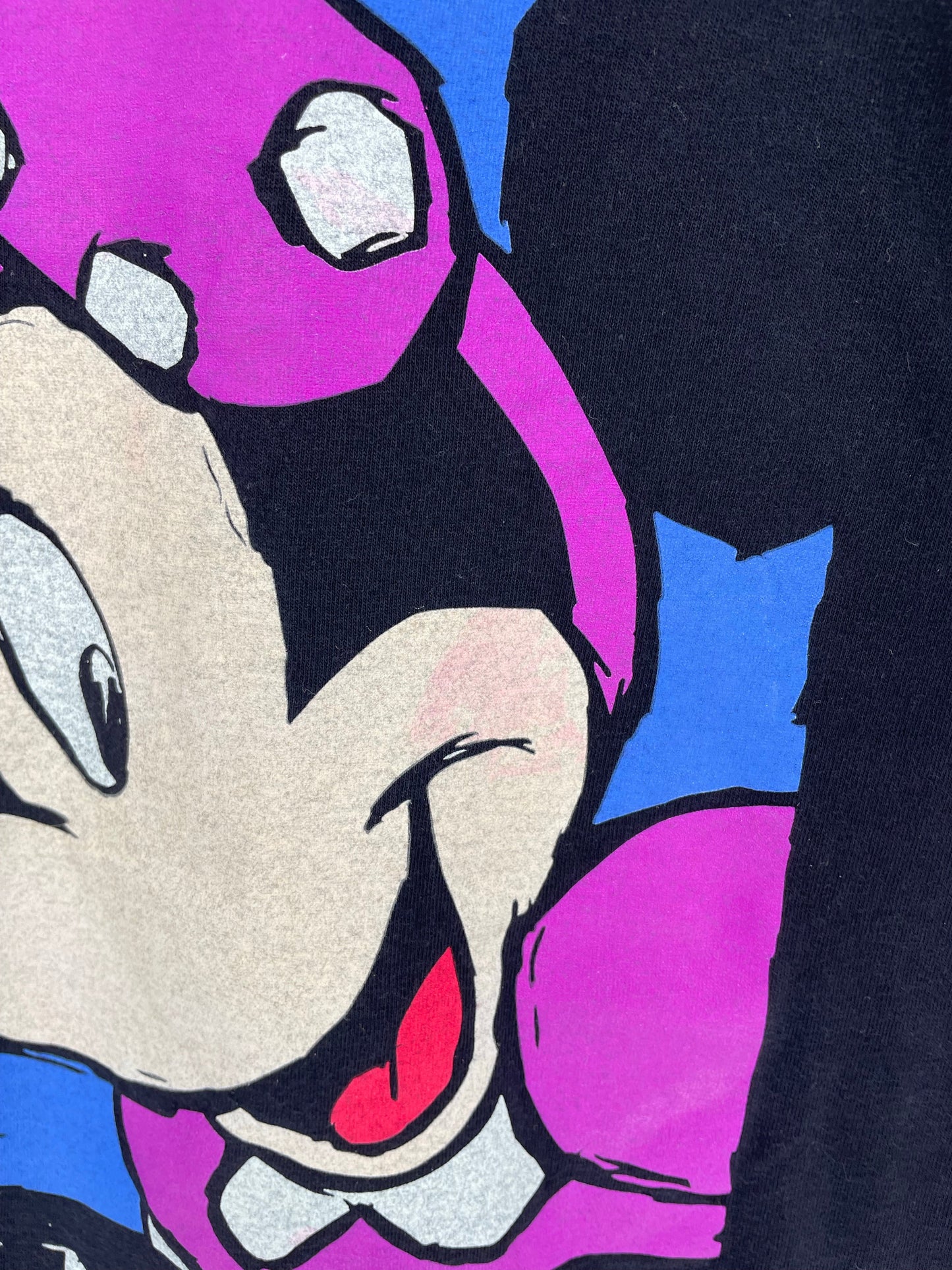 .90's DISNEY MINNIE Made in USA Size Ladies.S Vintage T-Shirt / A8835