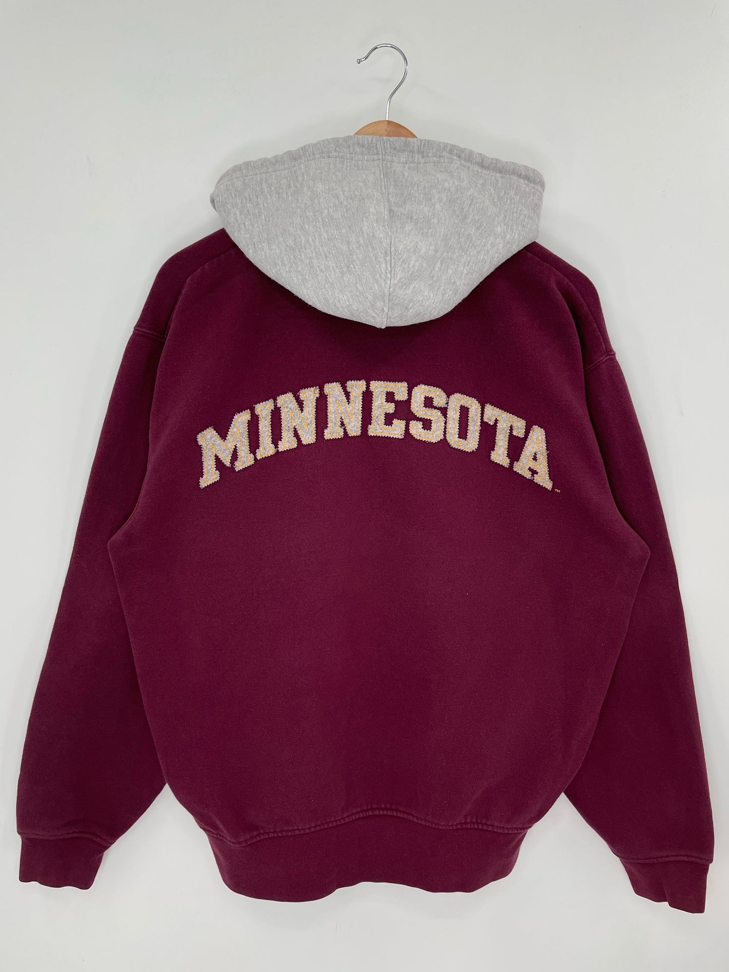 00' NIKE UNIVERSITY OF MINNESOTA Size S Vintage Zip Up Sweat-shirt / K8093