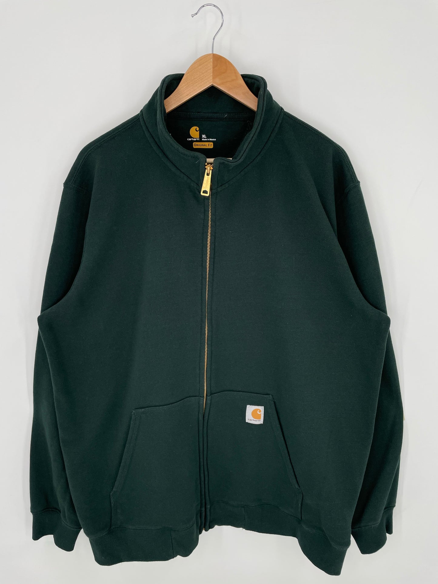 Vintage CARHARTT Size XL Zip-up Sweat-Shirt / K9434