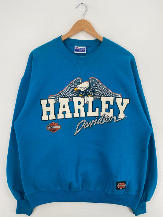 Early 90’s HARLEY DAVIDSON Made in USA Size L Vintage Sweat-shirts / A5481