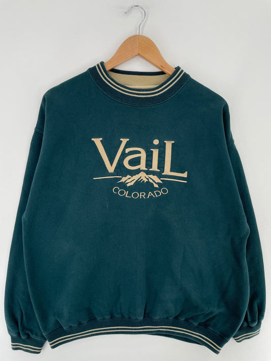 90’s VAIL COLORADO Size L Vintage Sweat-Shirt / E5910S