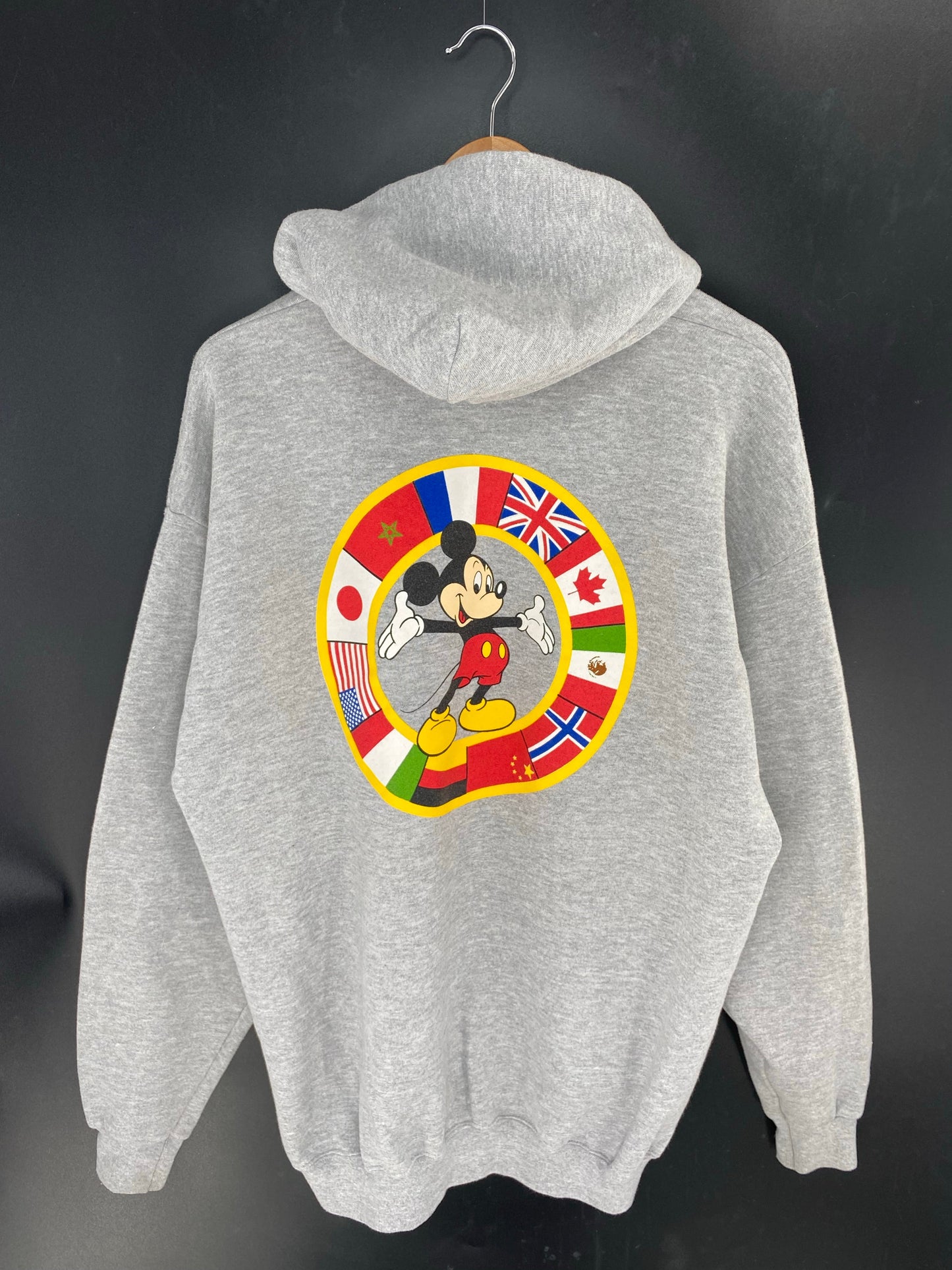 90’s DISNEY EPCOT Made in USA Size XL Vintage Zip Up Sweat-shirt / E285