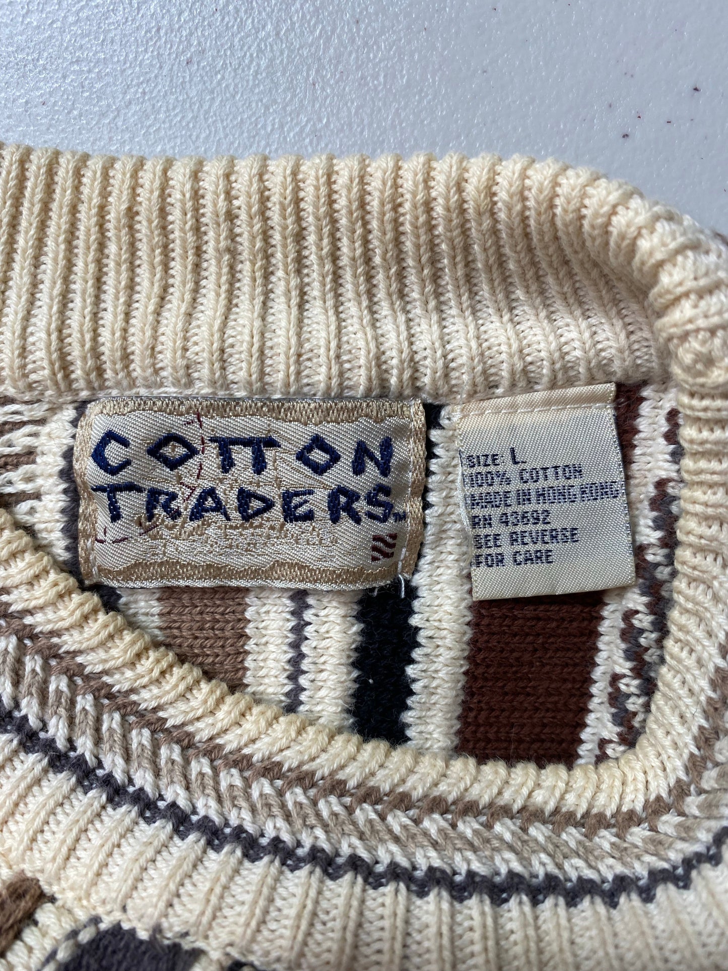 Vintage 3D COOGI- Style Size L Knit Sweater / A9881