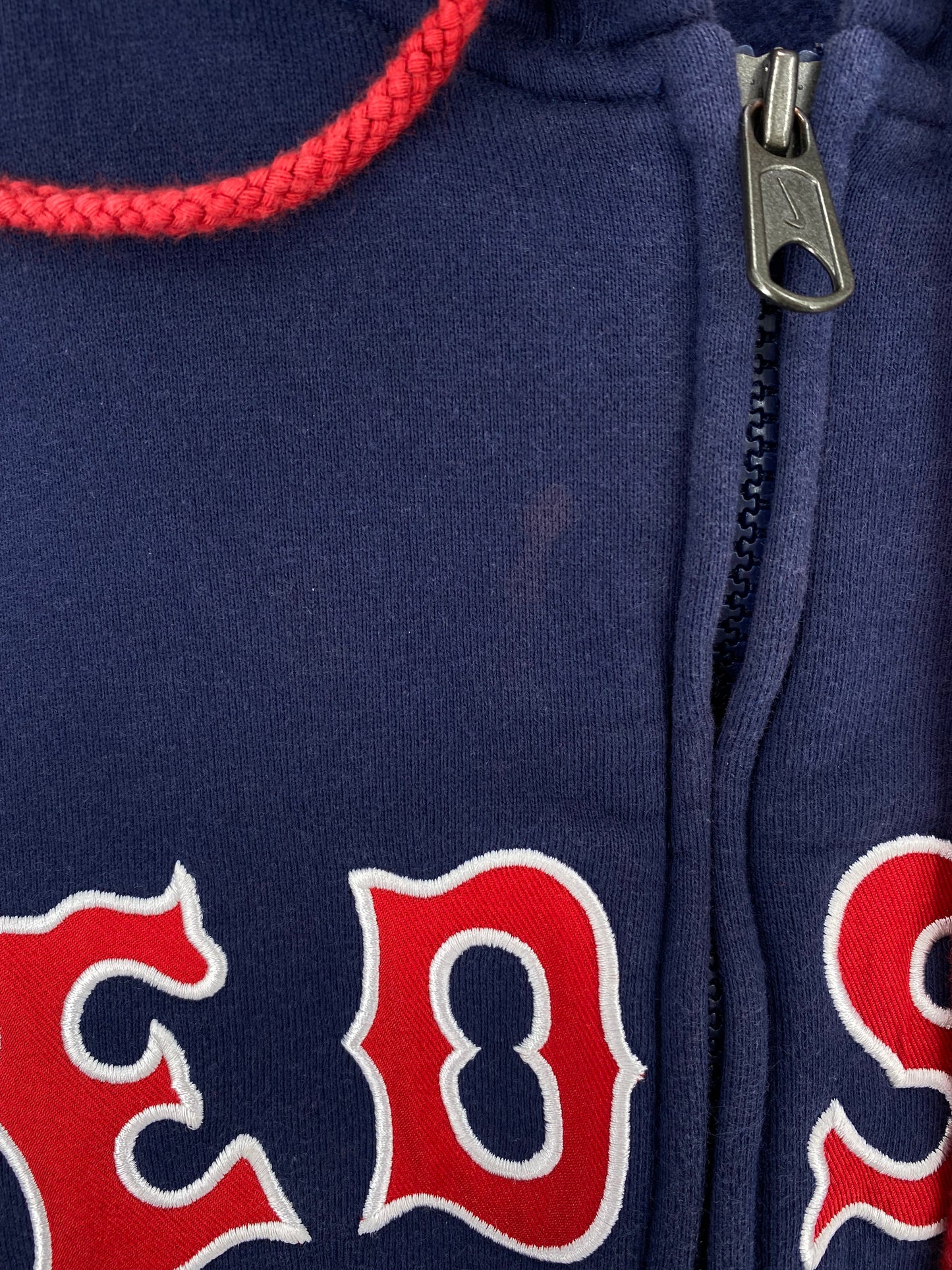 00' NIKE x BOSTON RED SOX Size L Vintage MLB Zip Up Hoodie Sweat-Shirt / E1921S