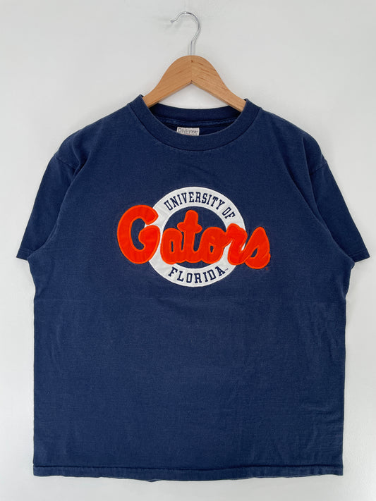 90’s UNIVERSITY OF FLORIDA GATORS Size L Vintage College T-Shirt / E5637T
