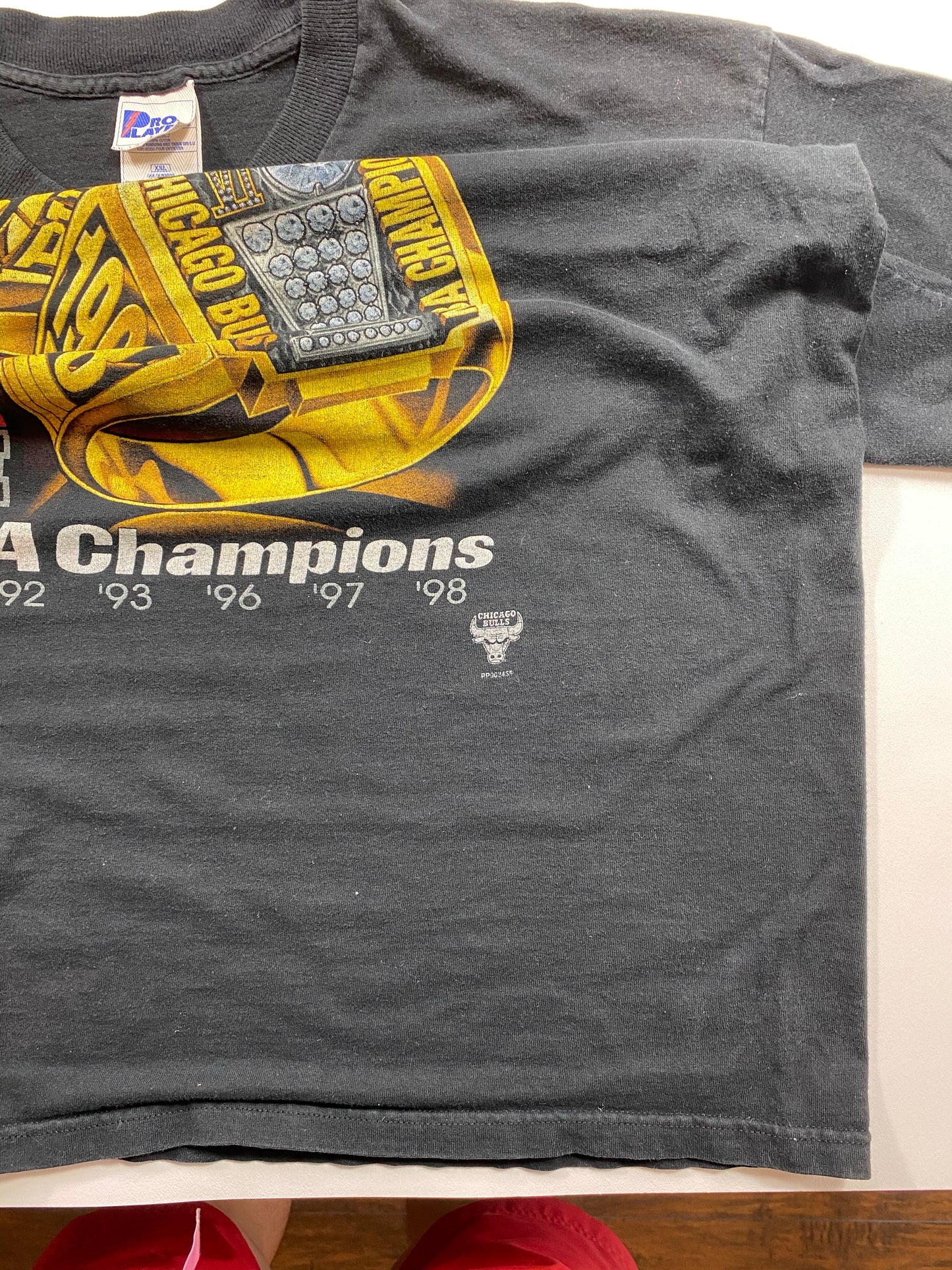 90’s Chicago Bulls Size XXL Vintage T-shirt / 5973